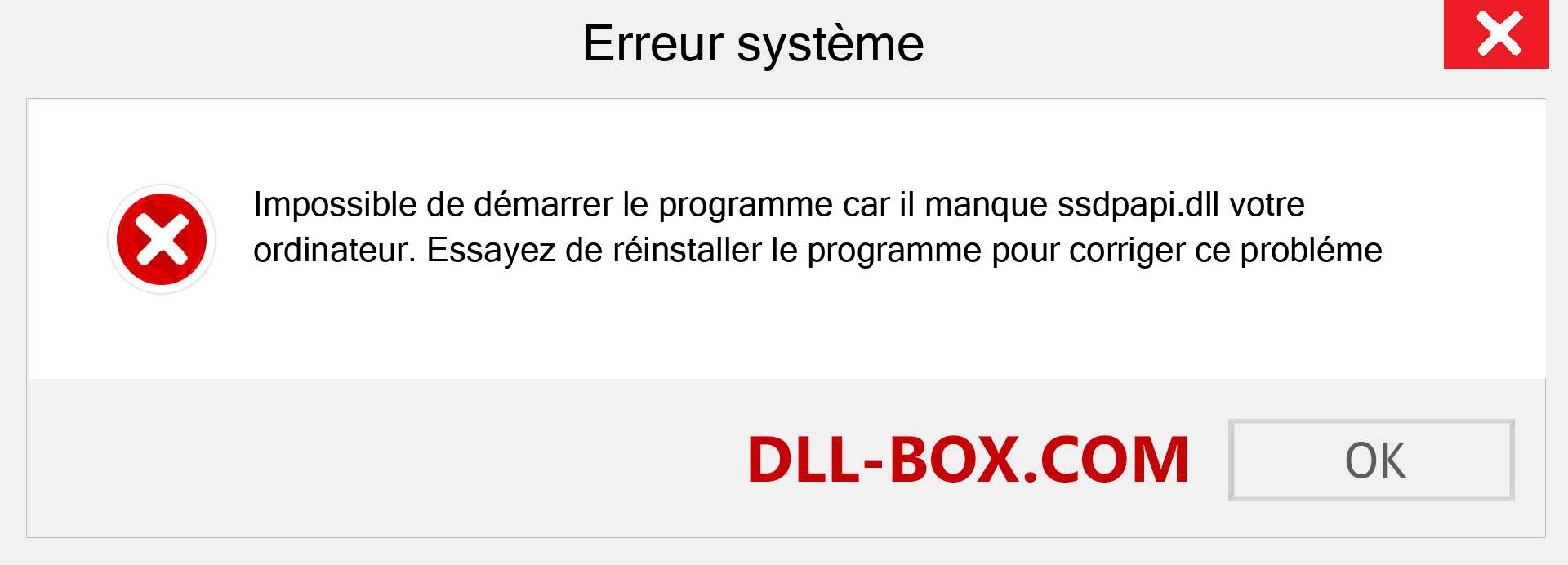 Le fichier ssdpapi.dll est manquant ?. Télécharger pour Windows 7, 8, 10 - Correction de l'erreur manquante ssdpapi dll sur Windows, photos, images